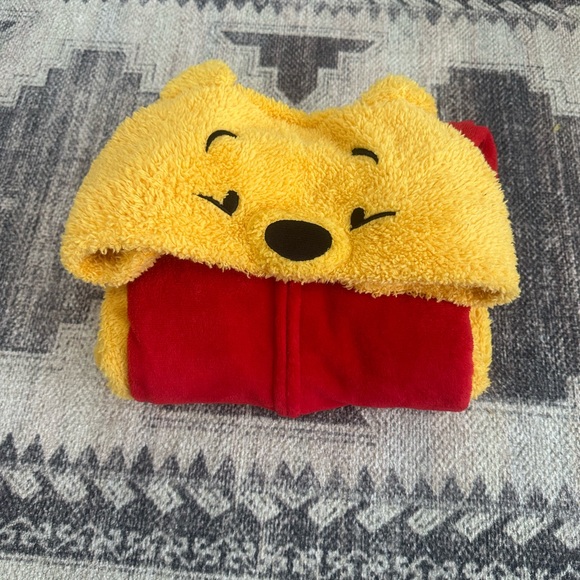 Y2K Disney Winnie the Pooh Women’s Hooded Pooh Zip Onesie Pjs Costume Size Small - Picture 9 of 15
